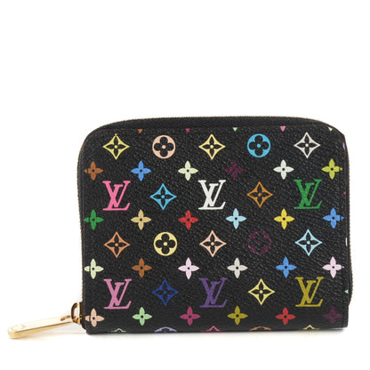 Louis Vuitton Monogram Multicolor Zippy Coin Purse Black Violet 1 of 8