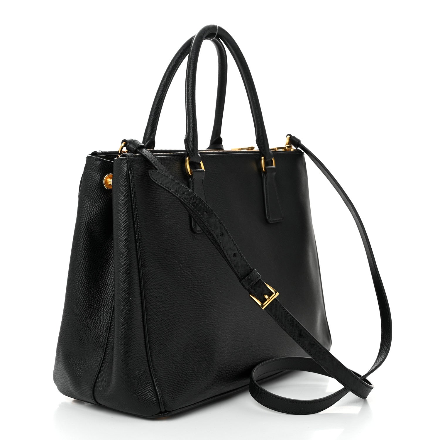 Prada Saffiano Lux Medium Galleria Double Zip Tote Black 3 of 10