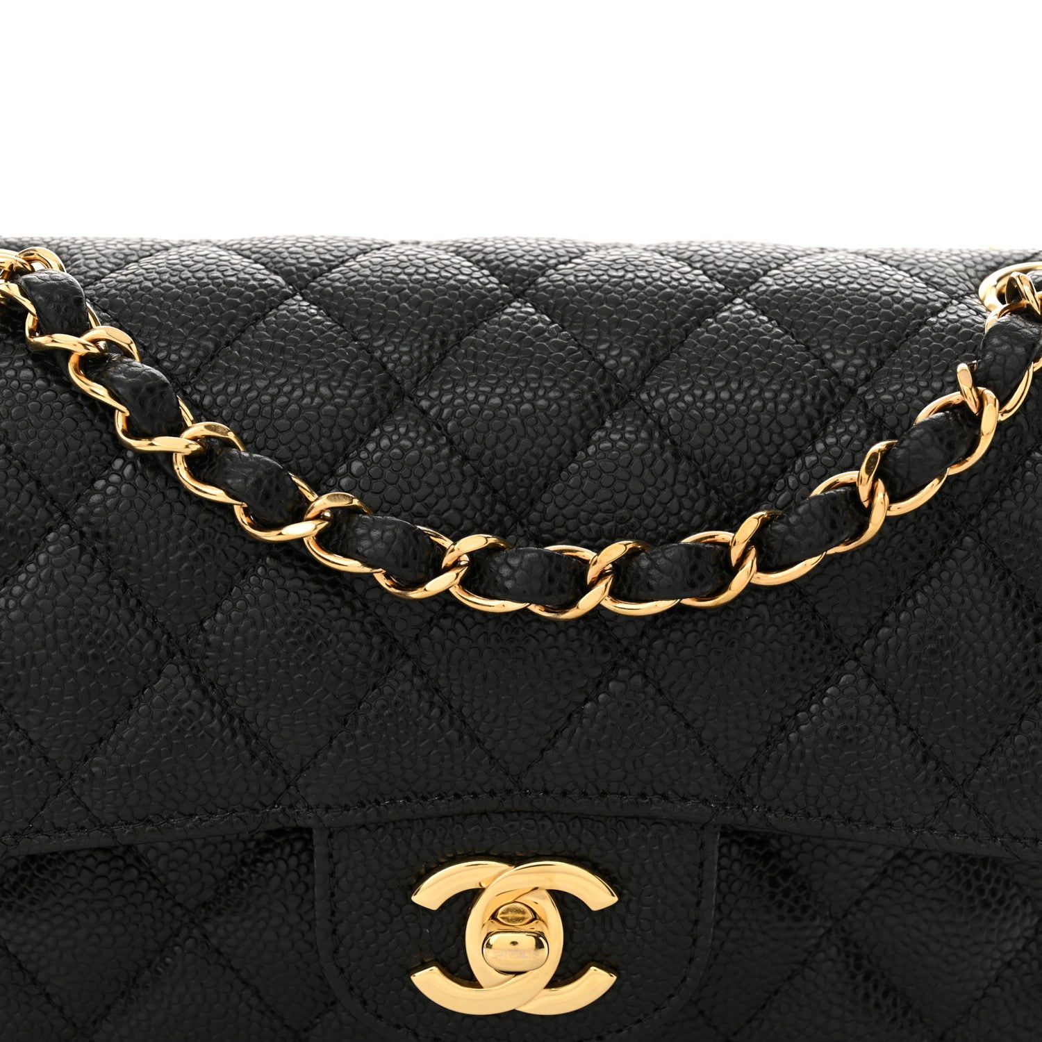 Chanel Caviar Quilted Small Double Flap Black 8 of 10