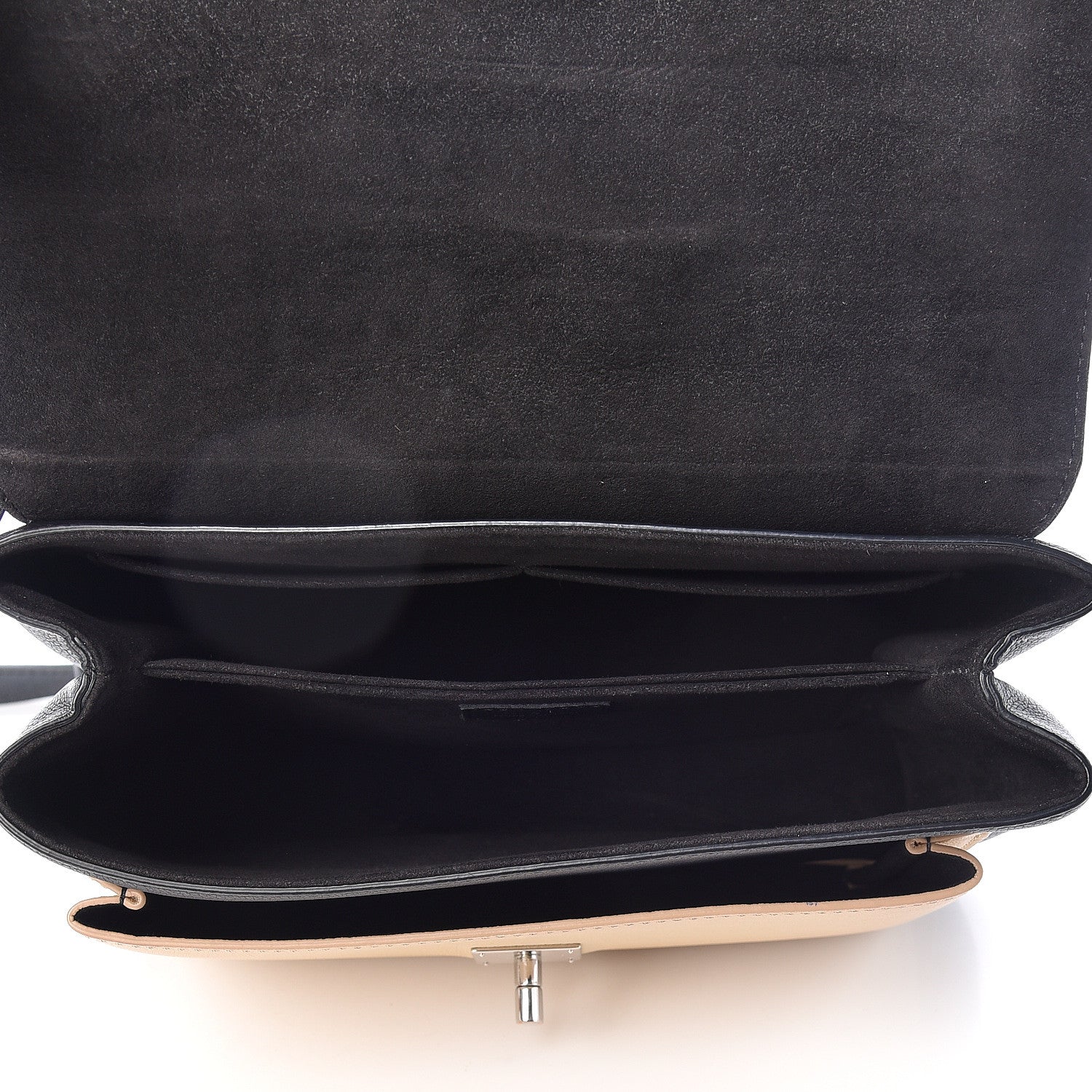 Louis Vuitton Soft Calfskin My Lockme Top Handle Vanille Black 8 of 10