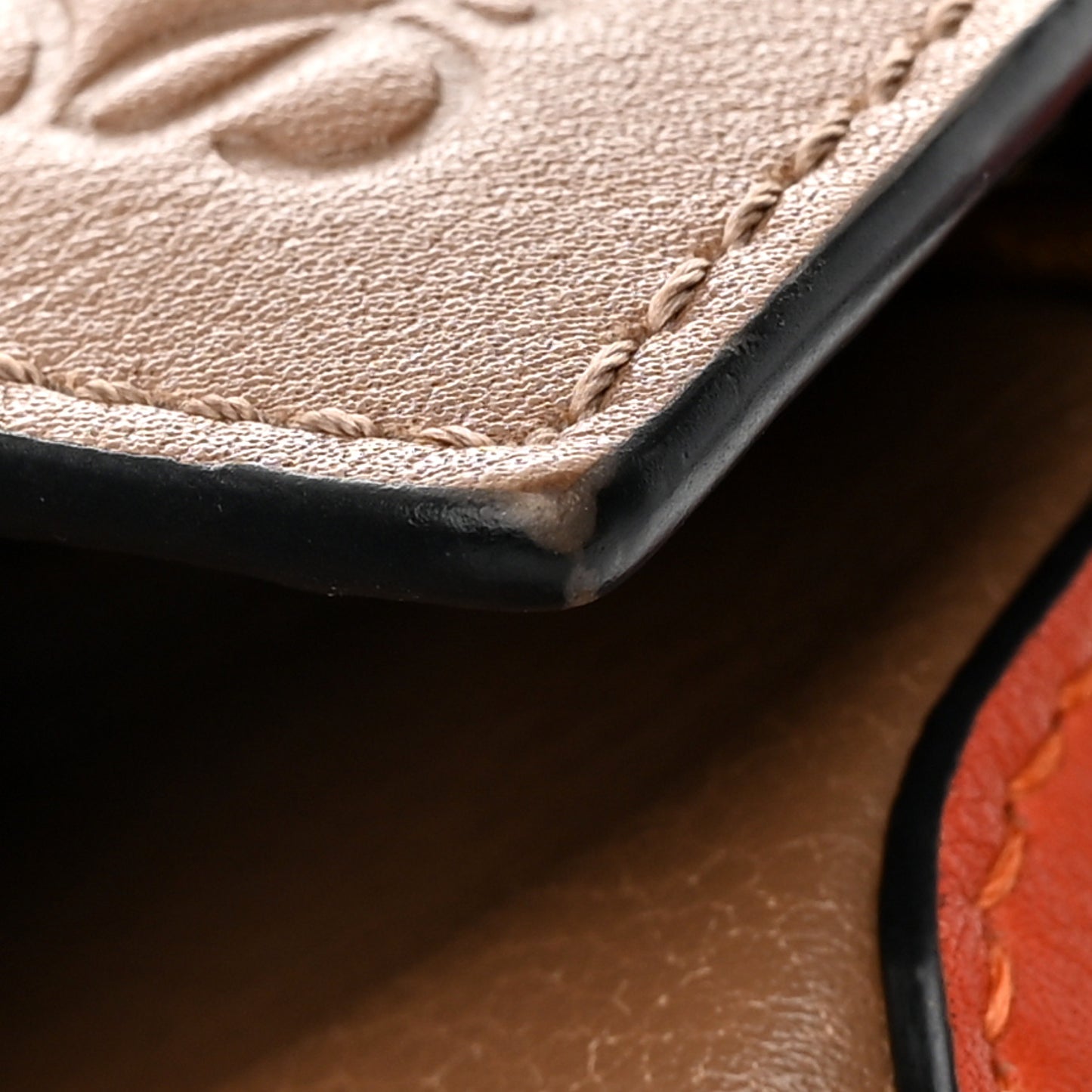 Calfskin Small Puzzle Bag Mink Coral Black