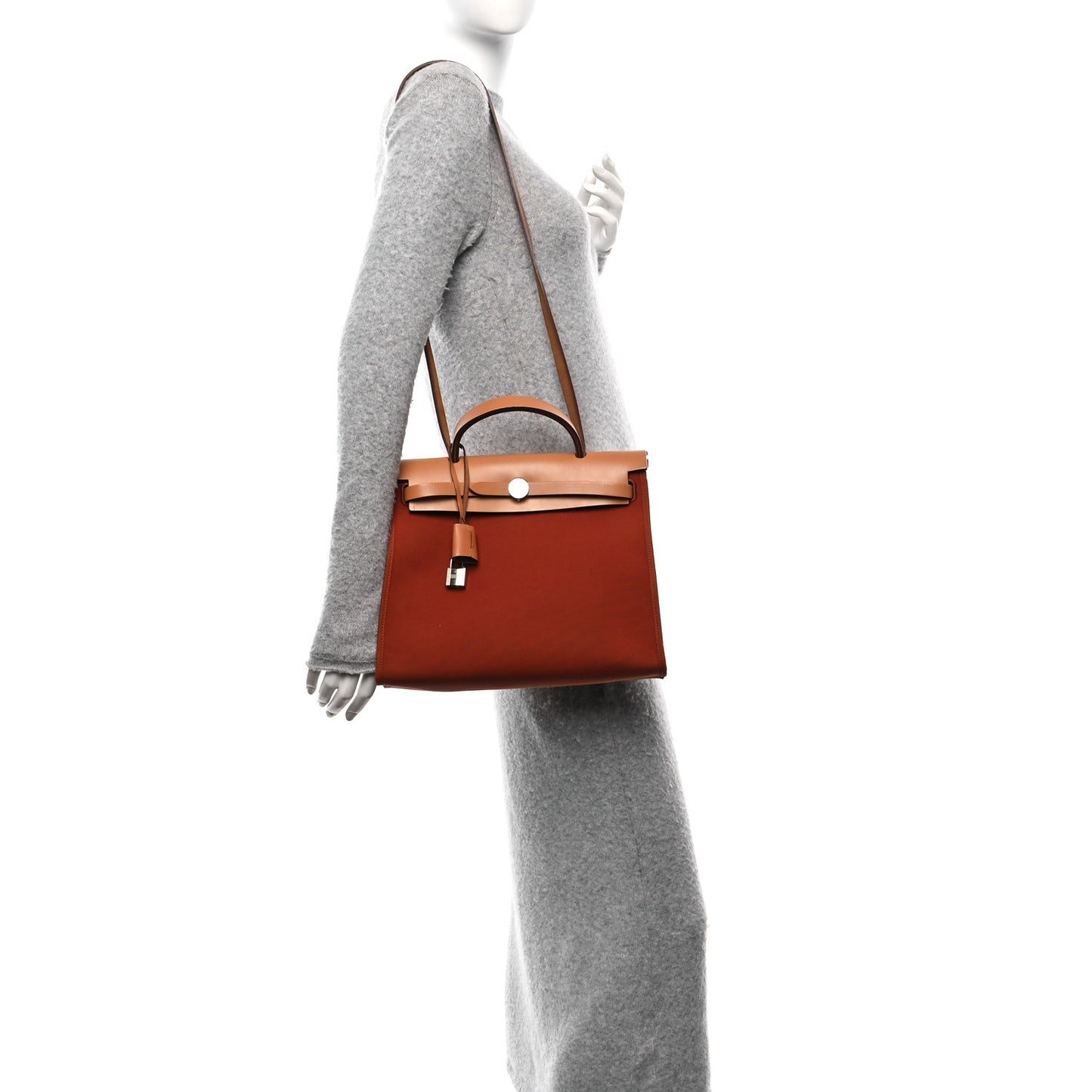 Toile Vache Hunter Herbag Zip 31 PM Rouge Tomate Natural