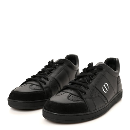 Christian Dior Calfskin Suede Logo Sneakers 39 Black 4 of 9