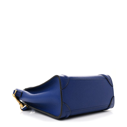 Celine Smooth Calfskin Nano Luggage Royal Blue 4 of 10