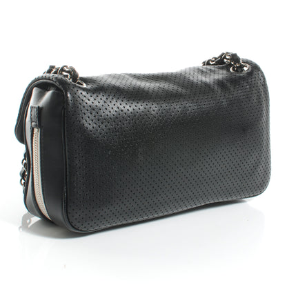Chanel Lambskin Perforated Medium Baseball Spirit Flap Black 3 of 8
