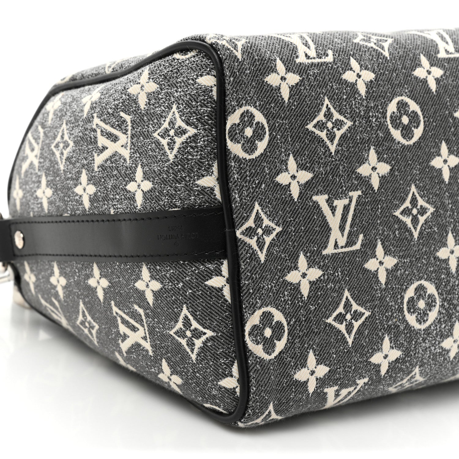Louis Vuitton Denim Monogram Jacquard Speedy Bandouliere 25 8 of 9