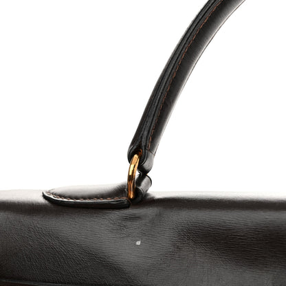 Hermes Box Kelly Retourne 35 Chocolate 13 of 17