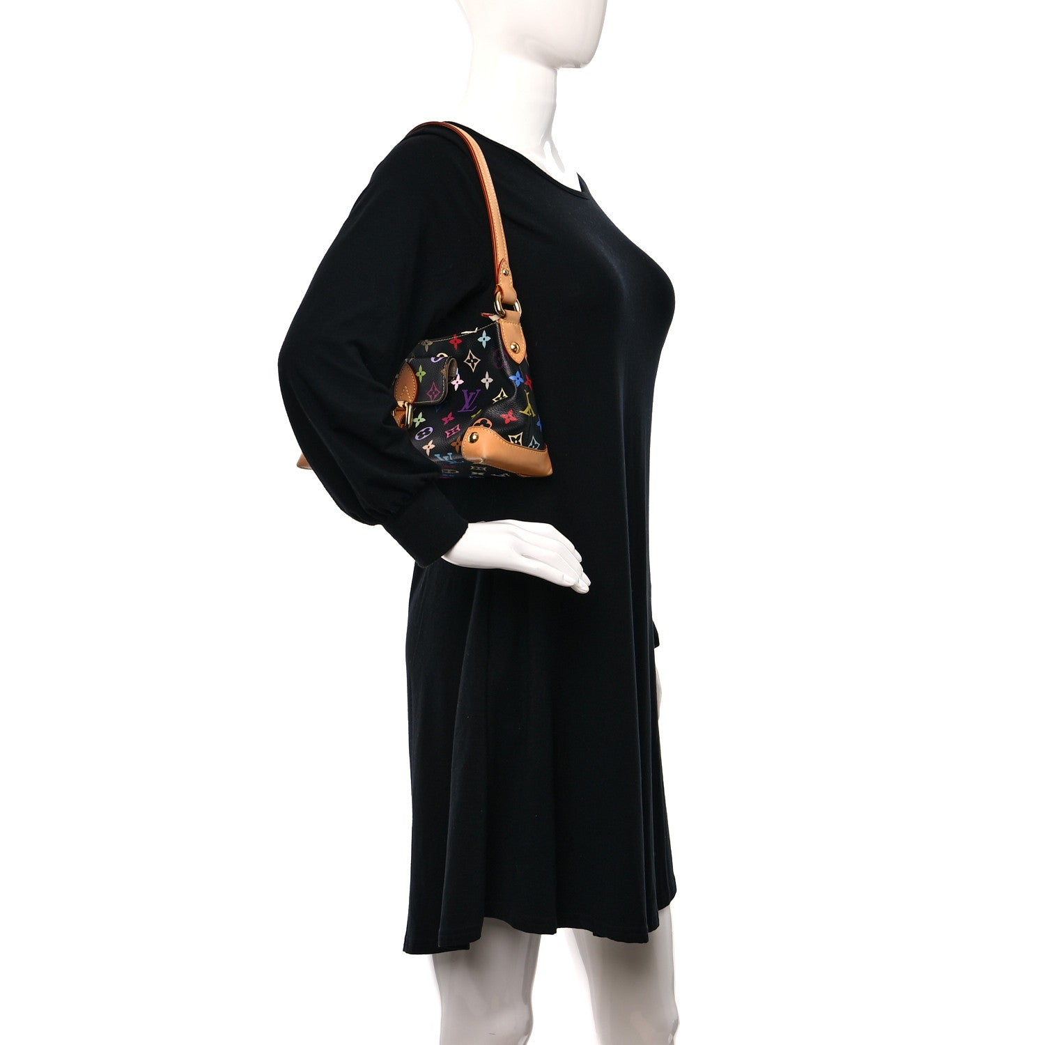 Louis Vuitton Monogram Multicolor Eliza Black 2 of 8