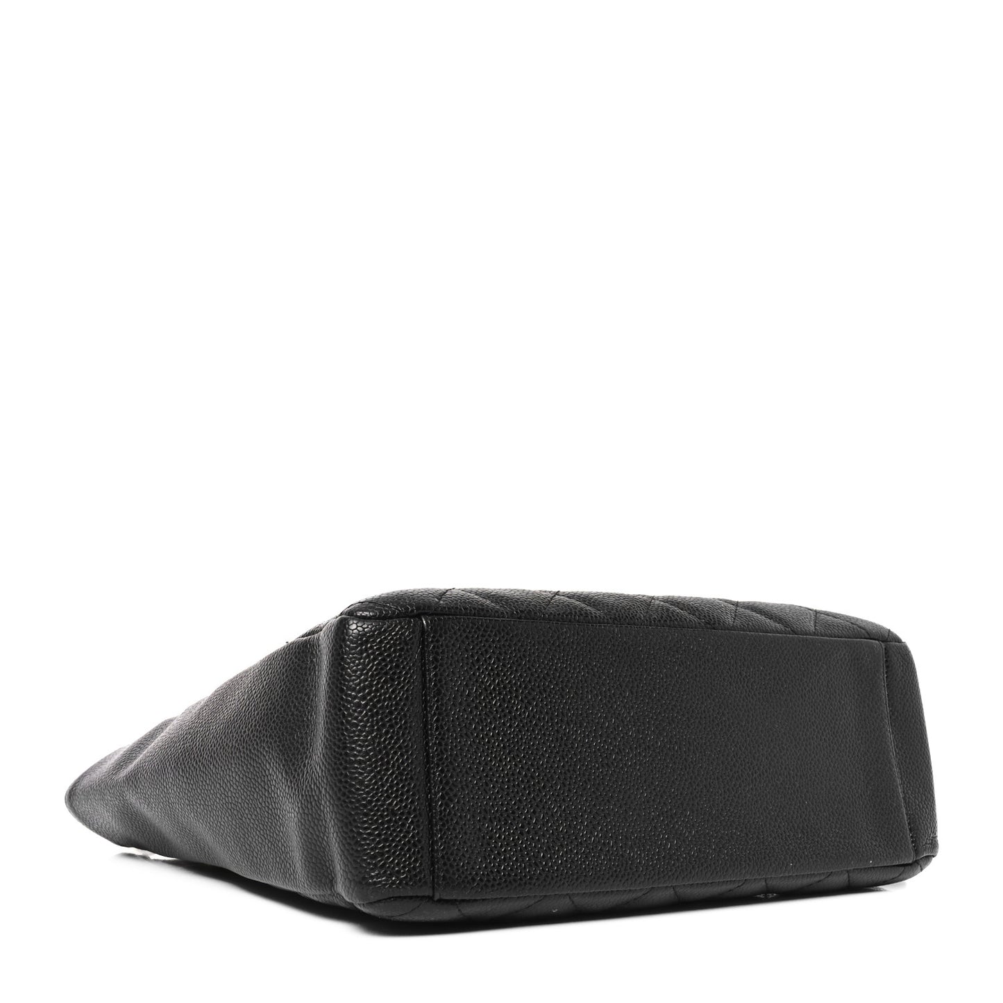 Caviar Quilted Petit Shopping Tote PST Black