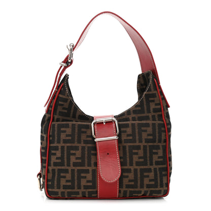 Fendi Zucca Shoulder Bag Red 1 of 11