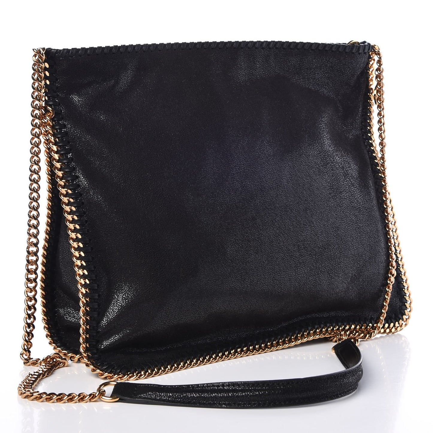 Shaggy Deer Medium Falabella Crossbody Bag Black