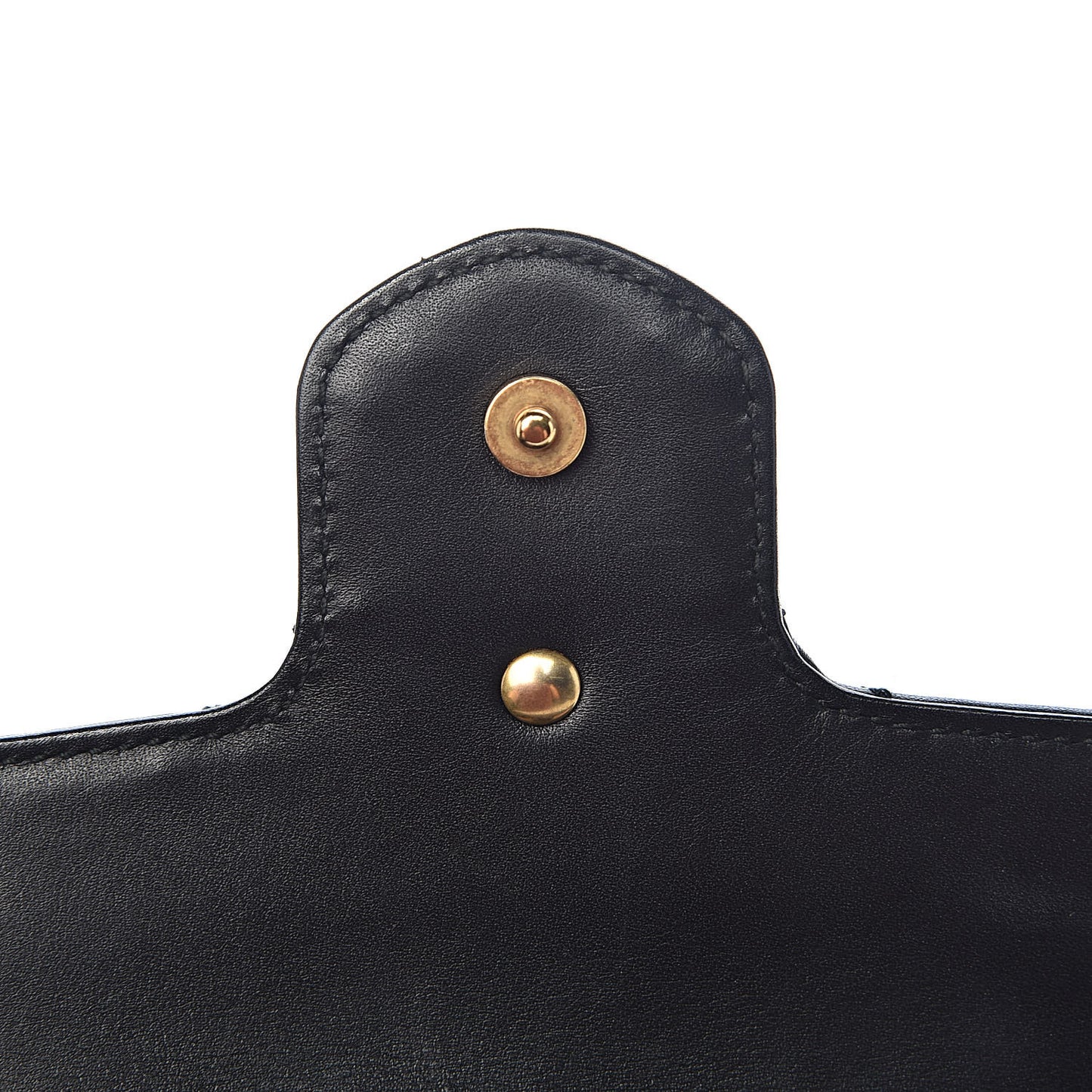 Calfskin Matelasse Super Mini GG Marmont Shoulder Bag Black