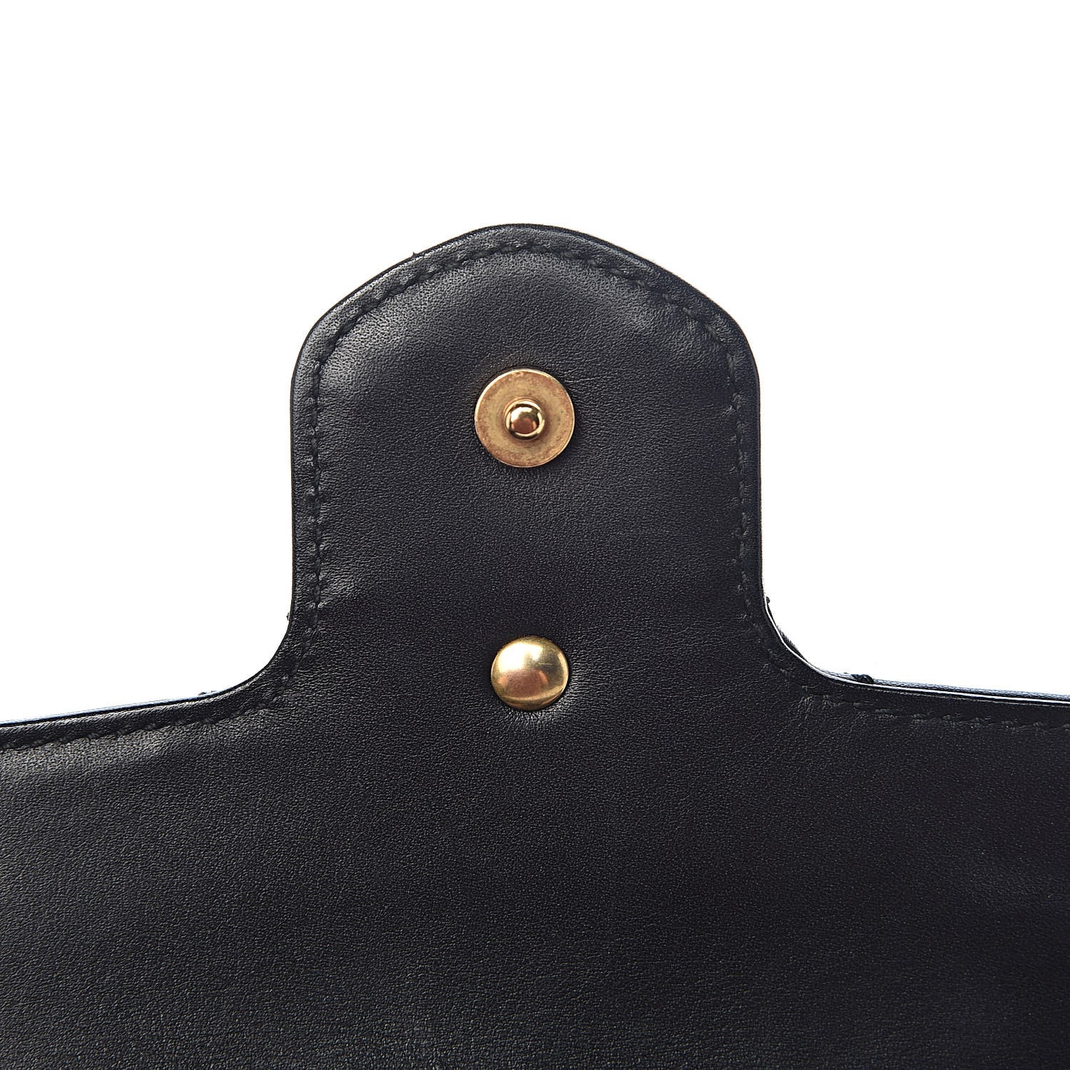 Gucci Calfskin Matelasse Super Mini GG Marmont Shoulder Bag Black 9 of 14