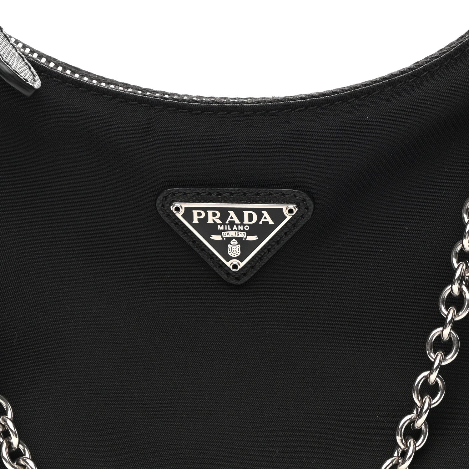 Prada Nylon Re-Edition 2005 Shoulder Bag Black 8 of 10
