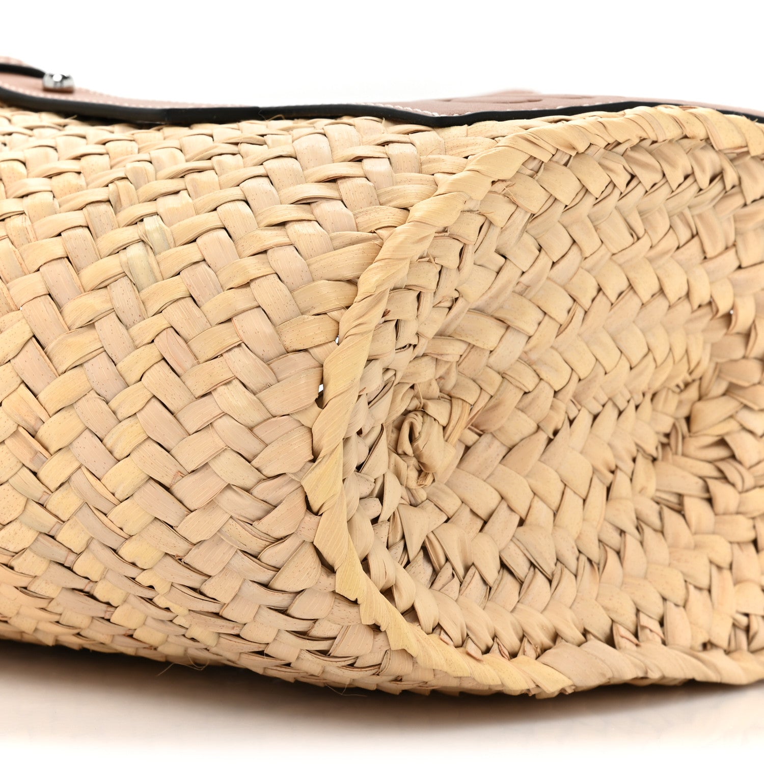Loewe Raffia Small Basket Tote Bag Natural Tan 8 of 10