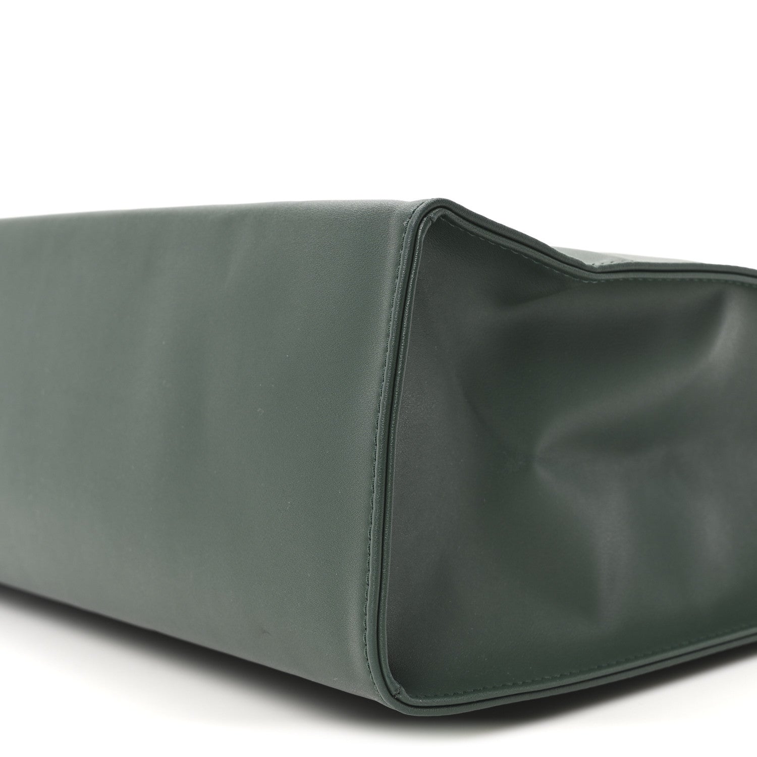 Telfar Vegan Leather Medium Shopping Bag Dark Olive 9 of 9