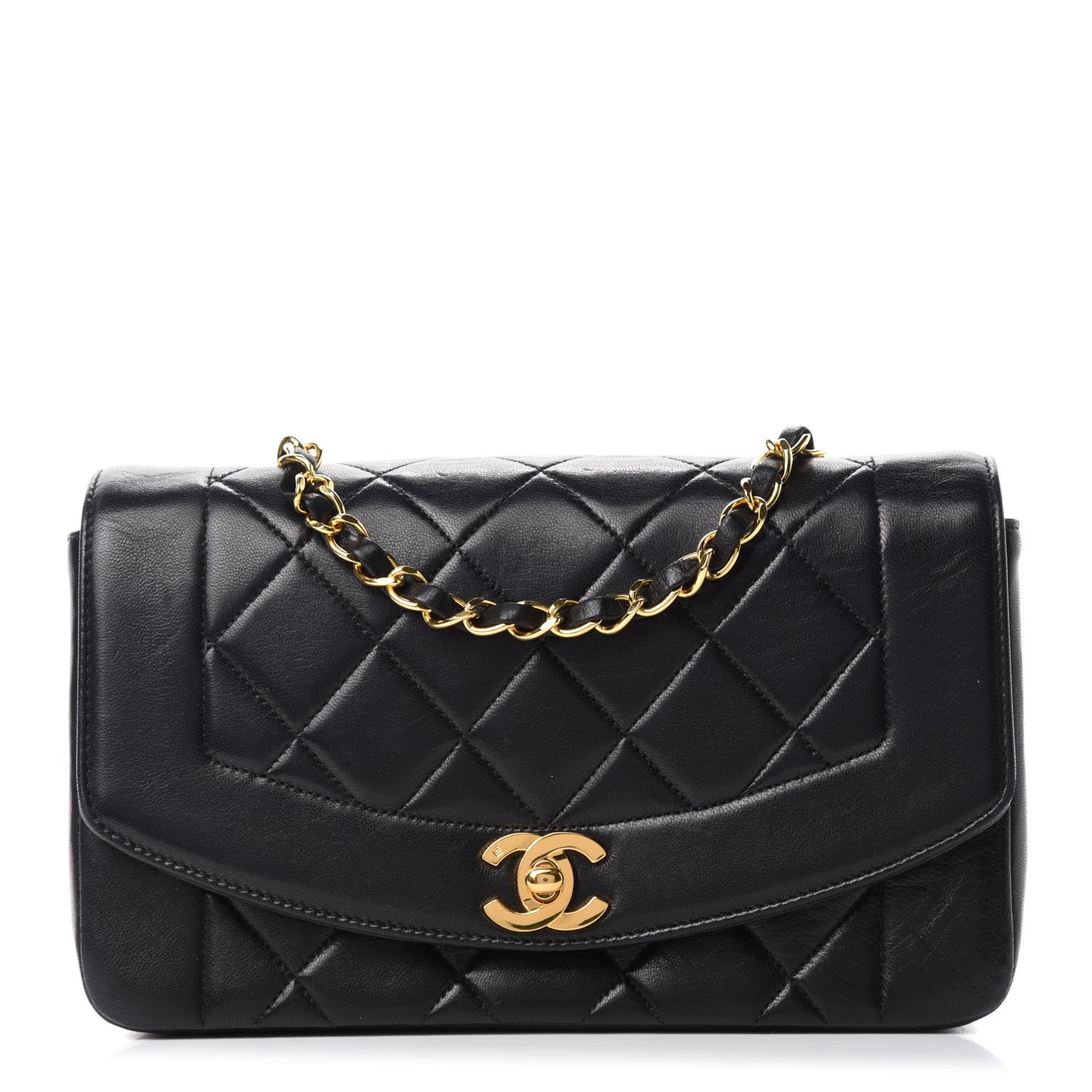 Chanel Lambskin Quilted Small Single Flap Black 1 of 14