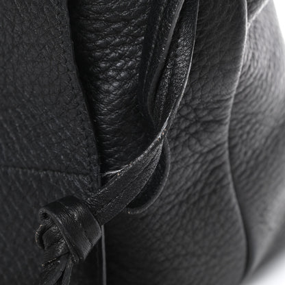 Prada Cervo Flap Shoulder Bag Black 17 of 18