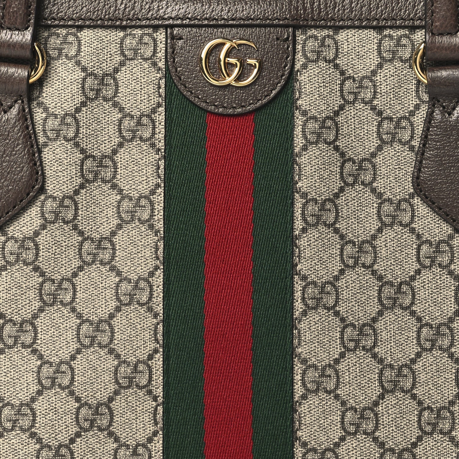 Gucci GG Supreme Monogram Medium Ophidia Shopping Tote Brown 8 of 10