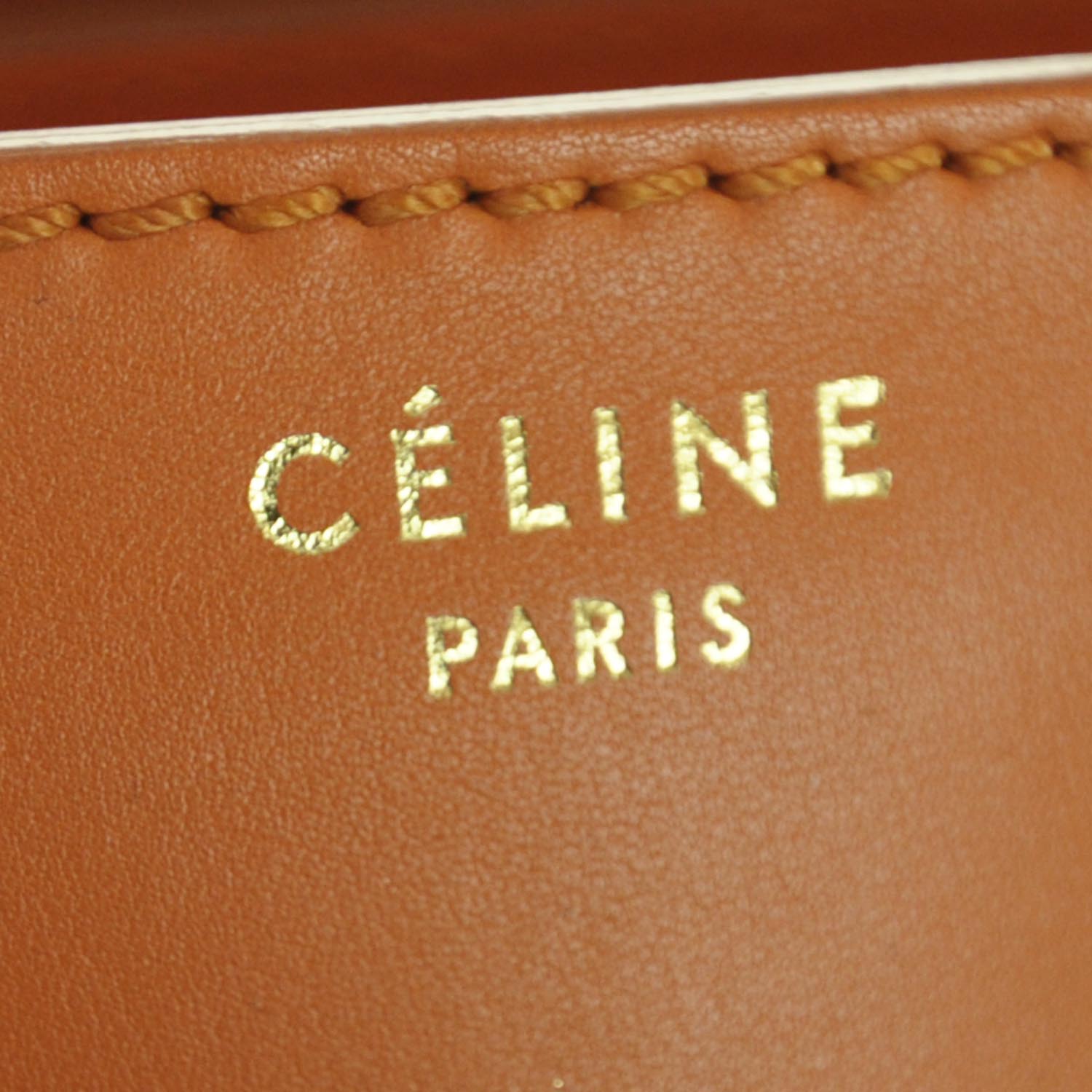 Celine Smooth Calfskin Mini Luggage Orange 7 of 10
