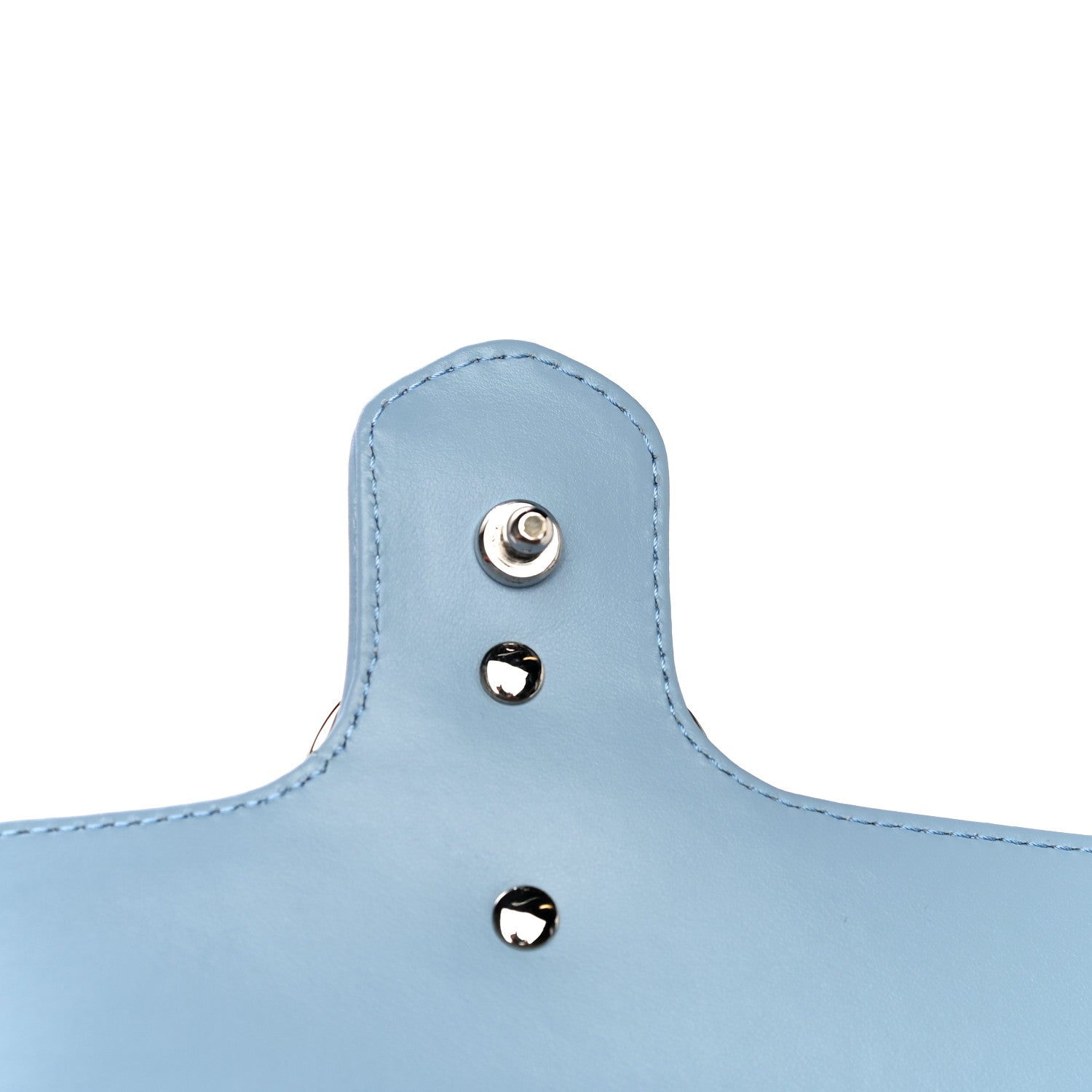 Gucci Calfskin Matelasse Mini GG Marmont Shoulder Bag Porcelain Light Blue 15 of 16