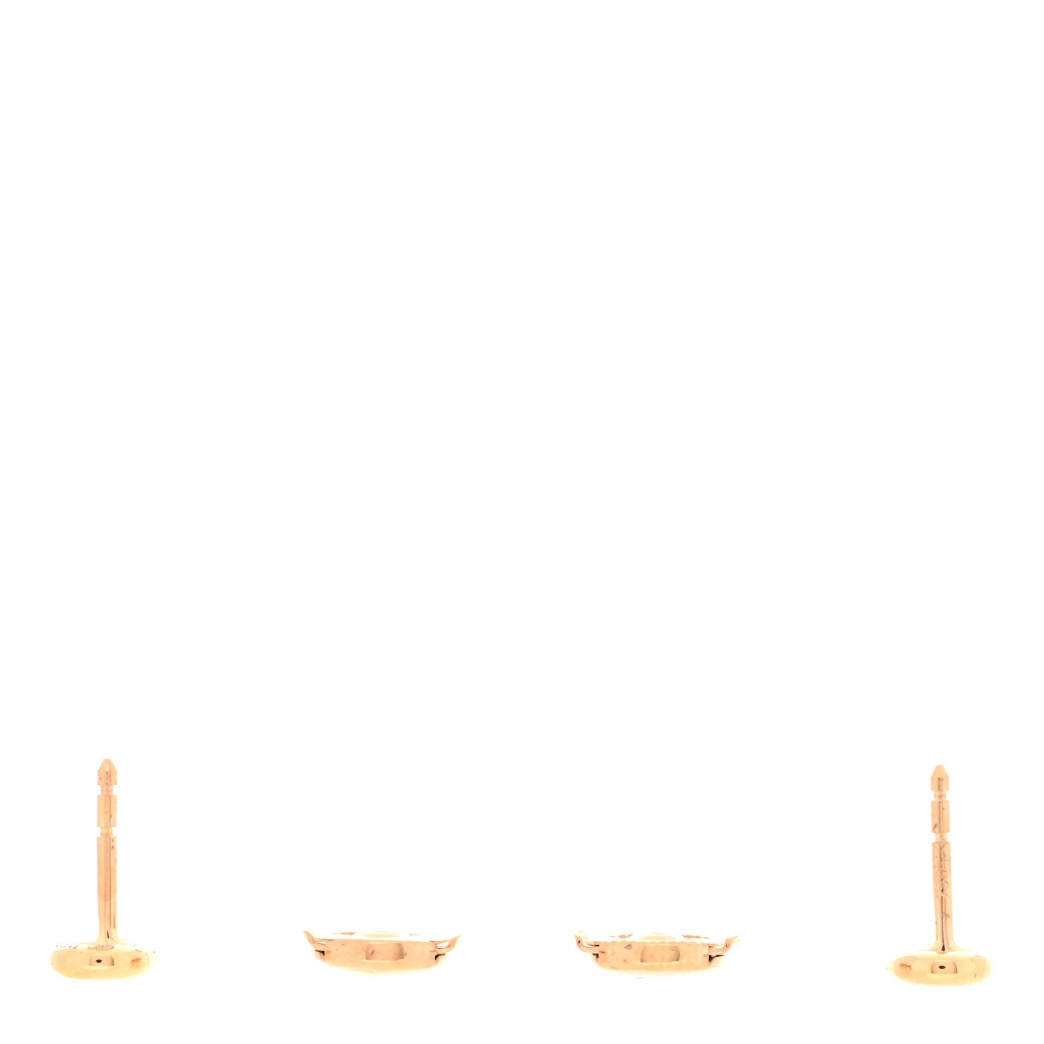 Hermes 18K Rose Gold TPM Farandole Stud Earrings 3 of 5