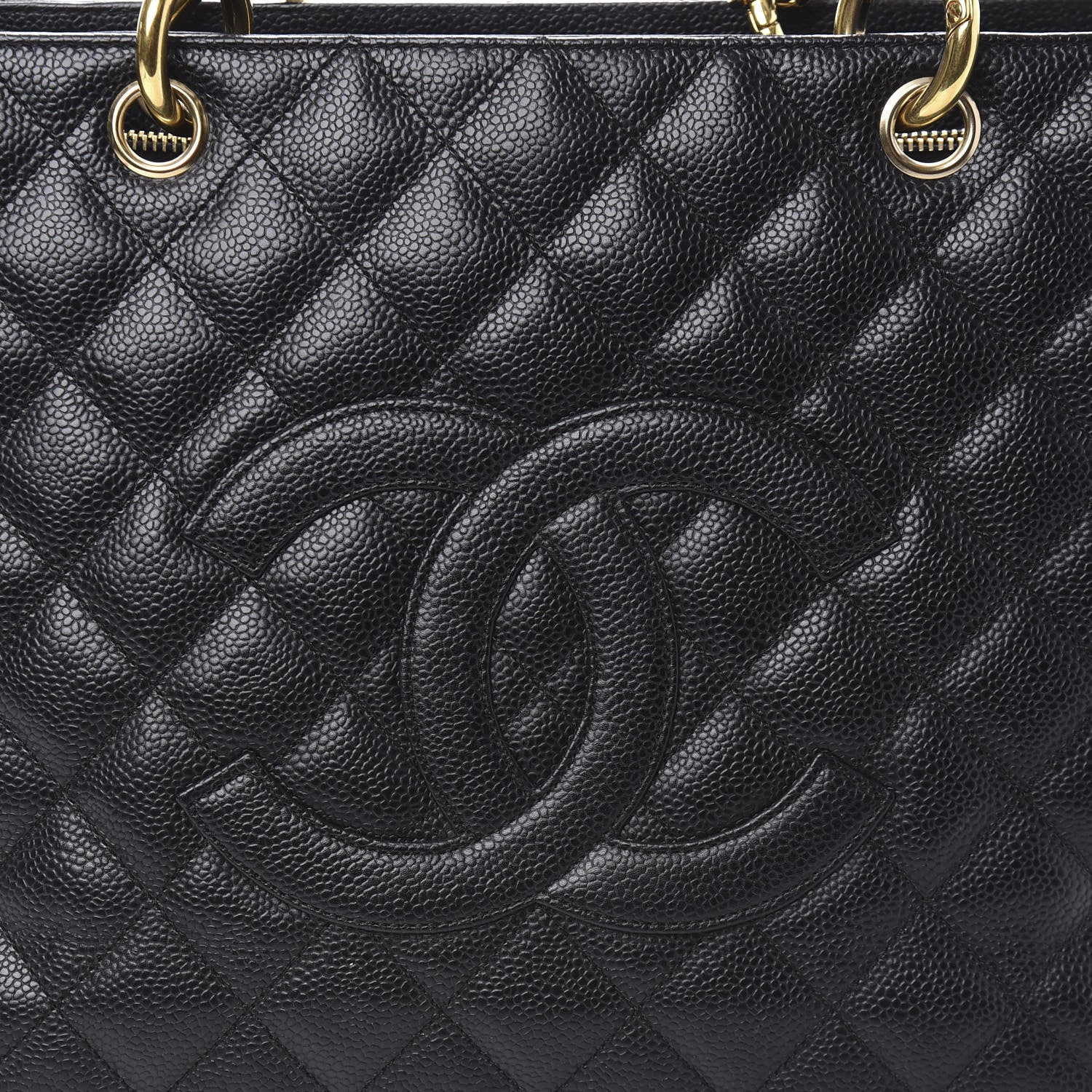 Chanel Caviar Quilted Grand Shopping Tote GST Black 10 of 11