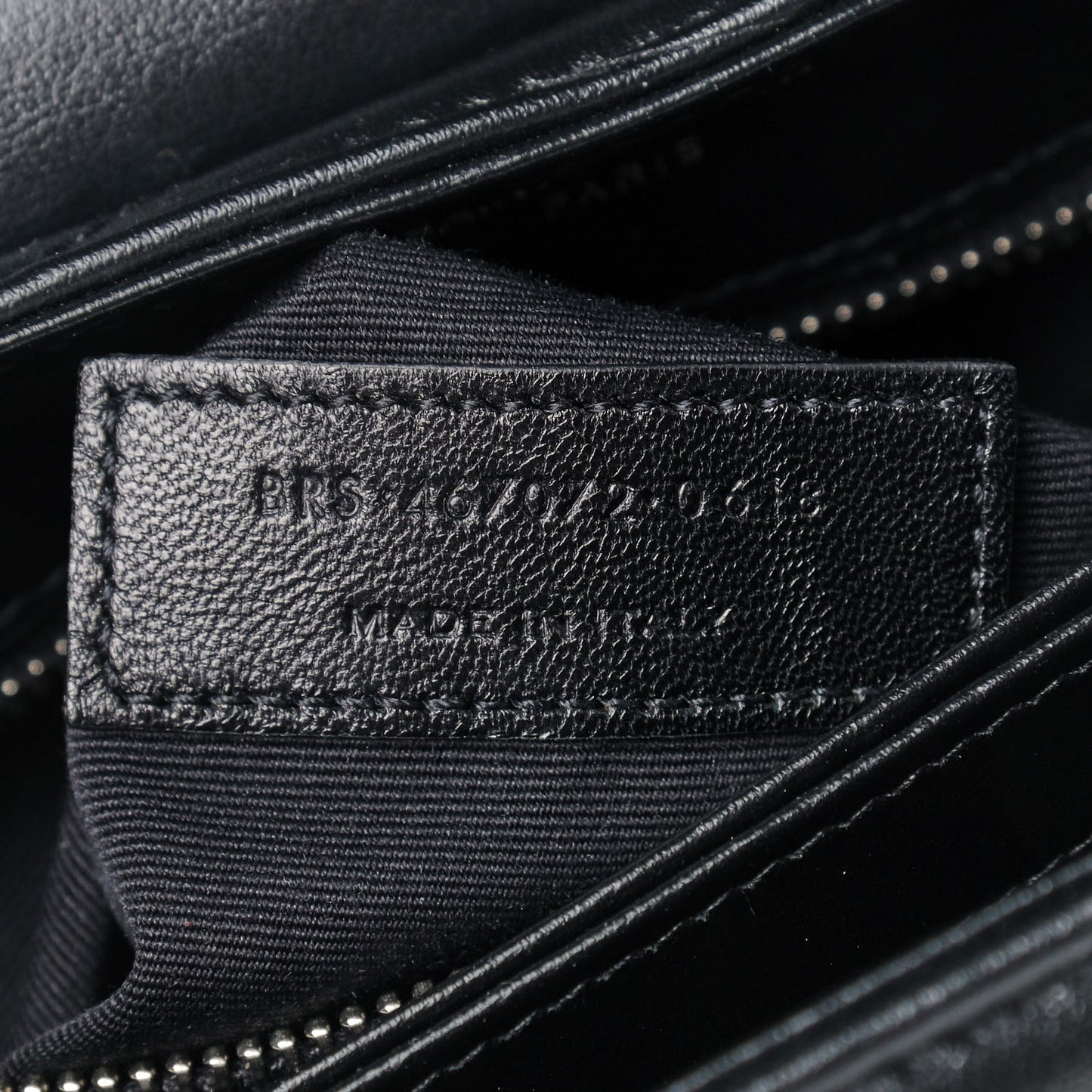 Calfskin Y Quilted Monogram Toy Loulou Crossbody Bag Black
