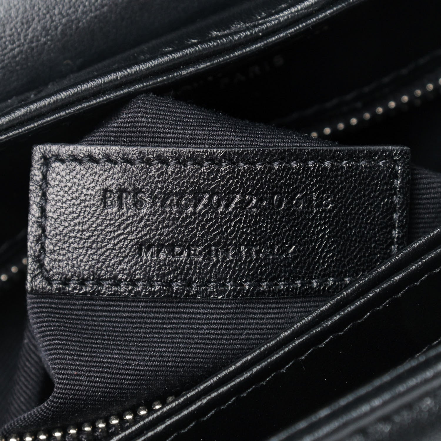 Saint Laurent Calfskin Y Quilted Monogram Toy Loulou Crossbody Bag Black 9 of 10