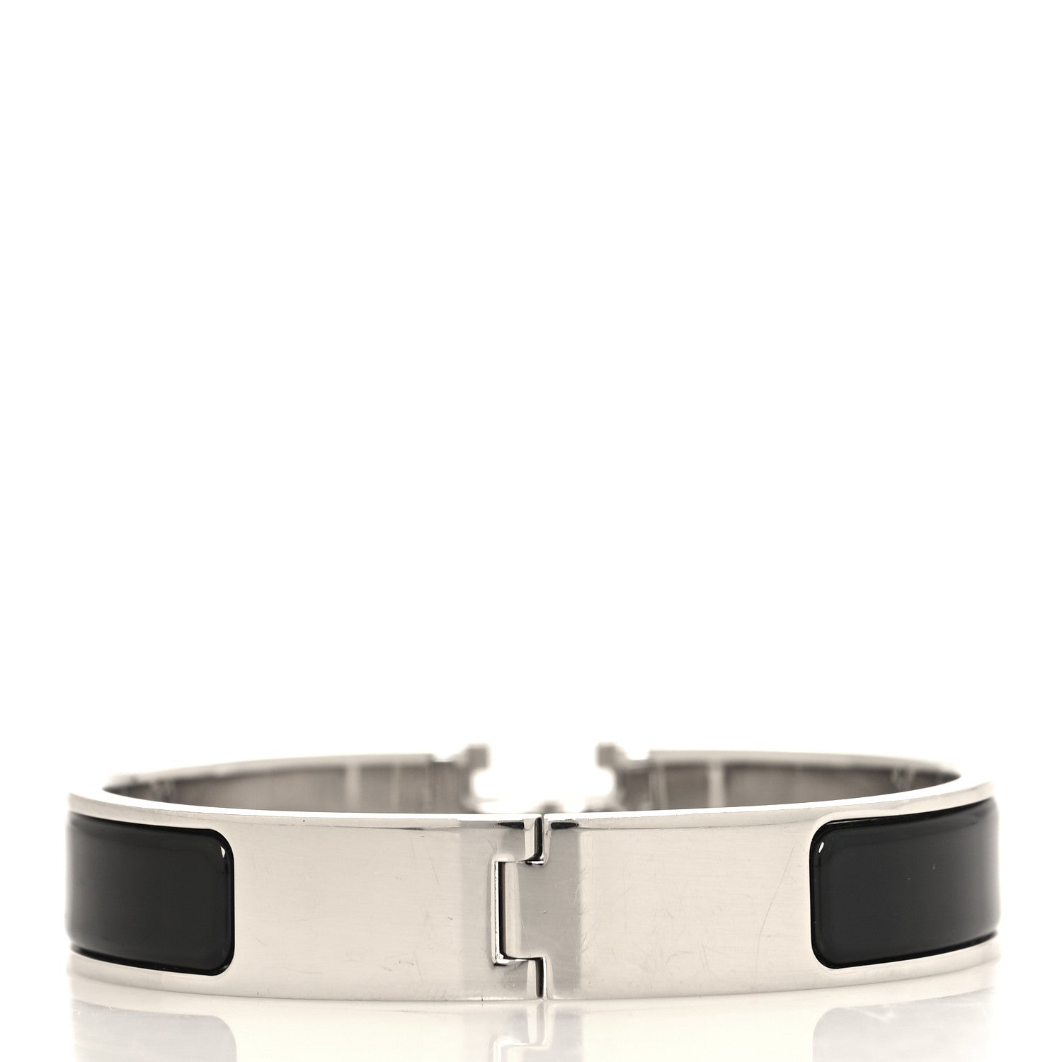 Hermes Enamel Narrow Clic Clac H Bracelet PM Black 3 of 4