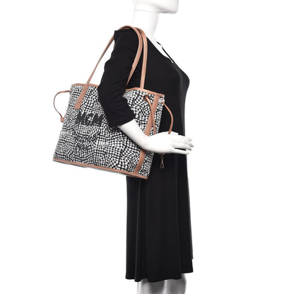 MCM Metallic Visetos Medium Liz Reversible Shopper Tote Champagne Gold 2 of 18