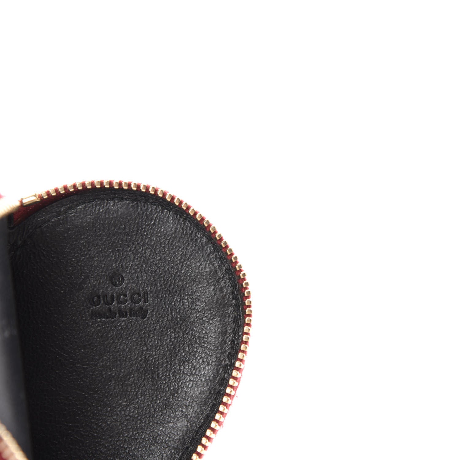 Gucci Monogram Heart Coin Purse Red 6 of 7