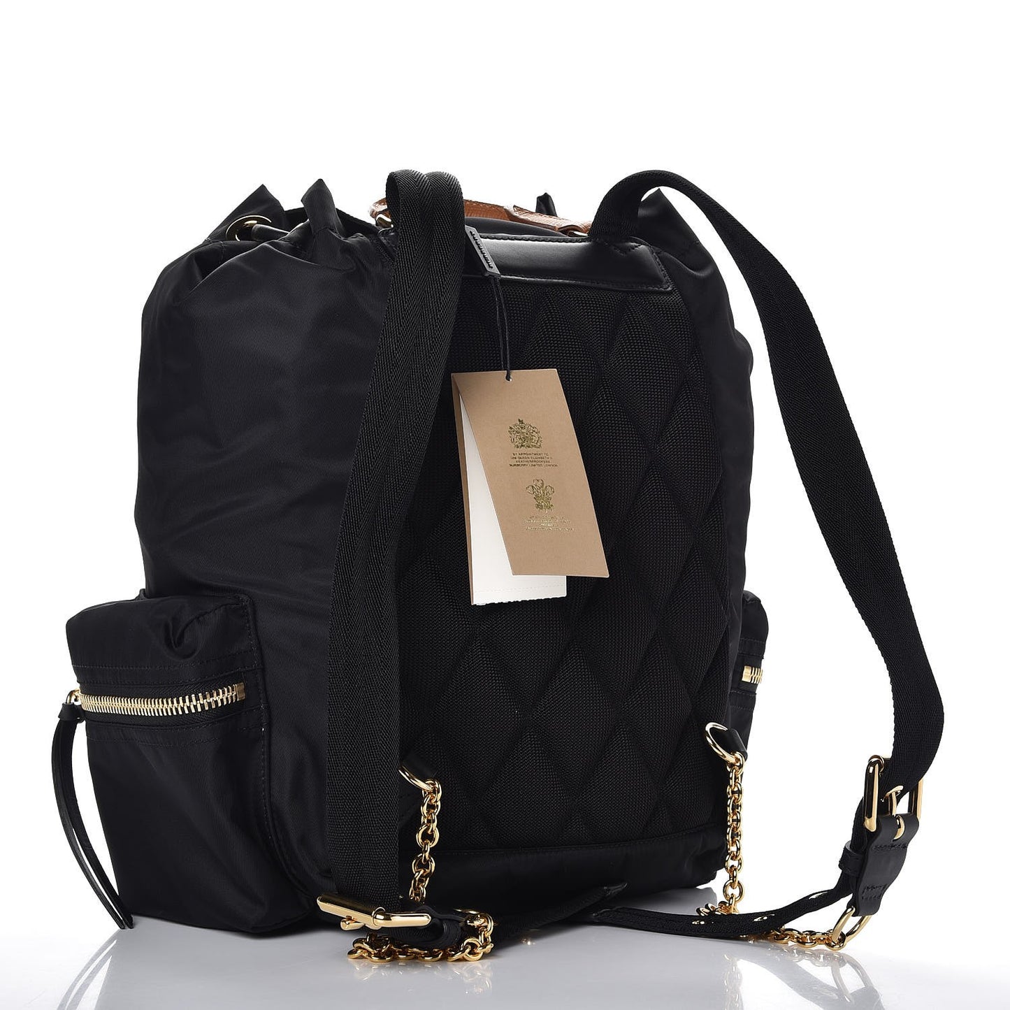 Nylon Medium Rucksack Backpack Black