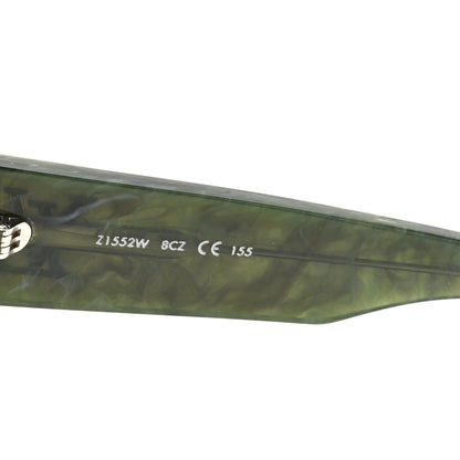 Louis Vuitton Acetate Marble Effect Swarovski Cyclone Sunglasses Z1552W Green 6 of 8