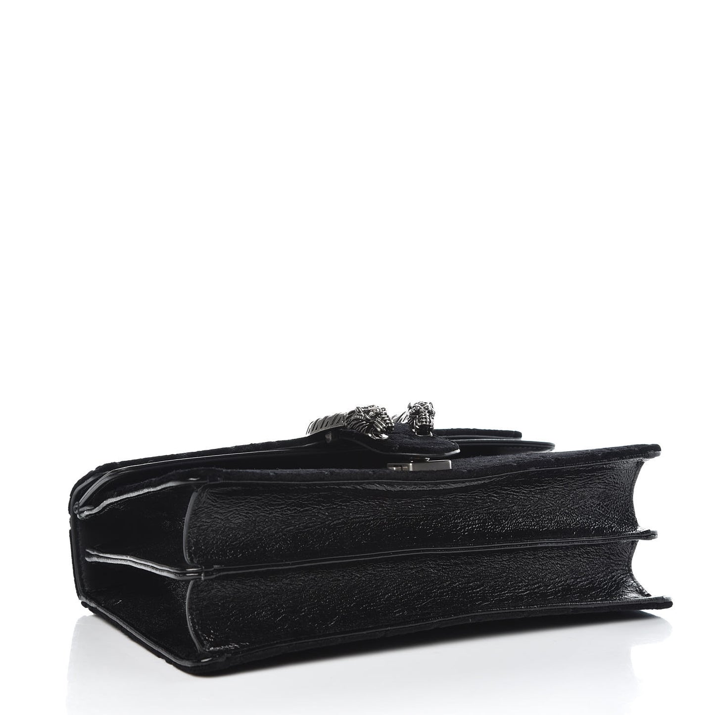 Velvet GG Monogram Small Dionysus Shoulder Bag Black