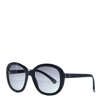 Chanel Acetate Quilted CC Polarized Sunglasses 5328 Black 1 of 8