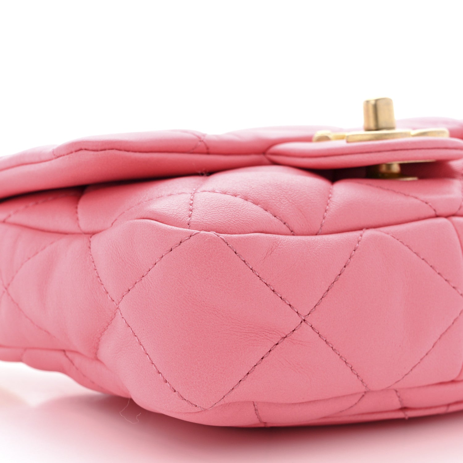 Chanel Lambskin Quilted Mini Funky Town Flap Pink 9 of 10