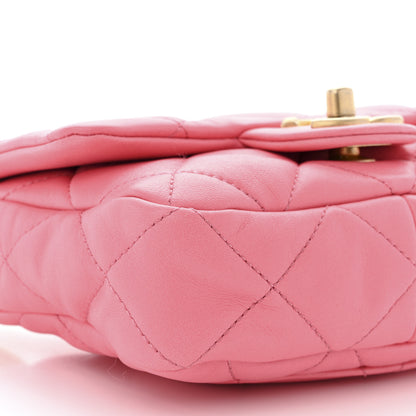 Chanel Lambskin Quilted Mini Funky Town Flap Pink 9 of 10