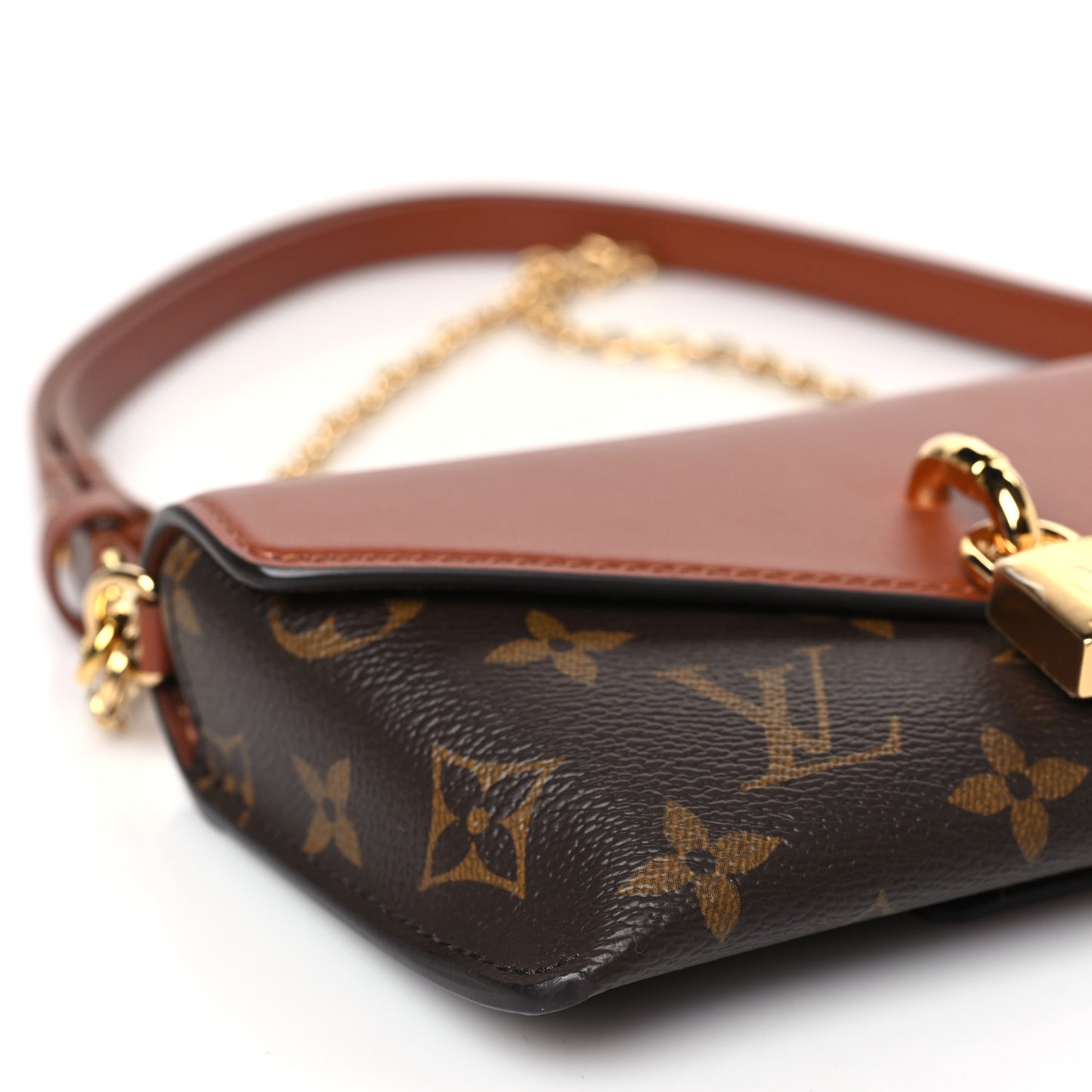 Monogram Padlock On Strap Caramel