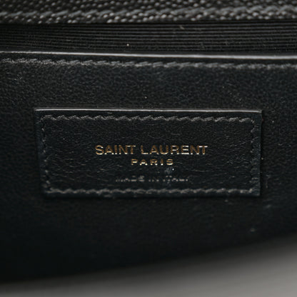 Saint Laurent Grain De Poudre Small Classic Monogram Kate Tassel Satchel Black 6 of 12