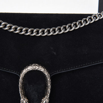 Gucci Suede Mini Dionysus Chain Wallet Black 13 of 17