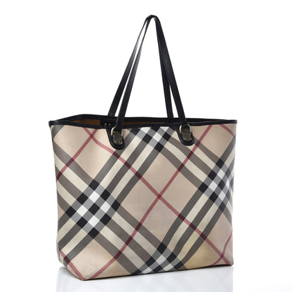 Burberry Supernova Check Tote Black 3 of 16