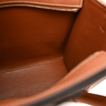 Celine Textile Smooth Calfskin Nano Luggage Tan White 12 of 21