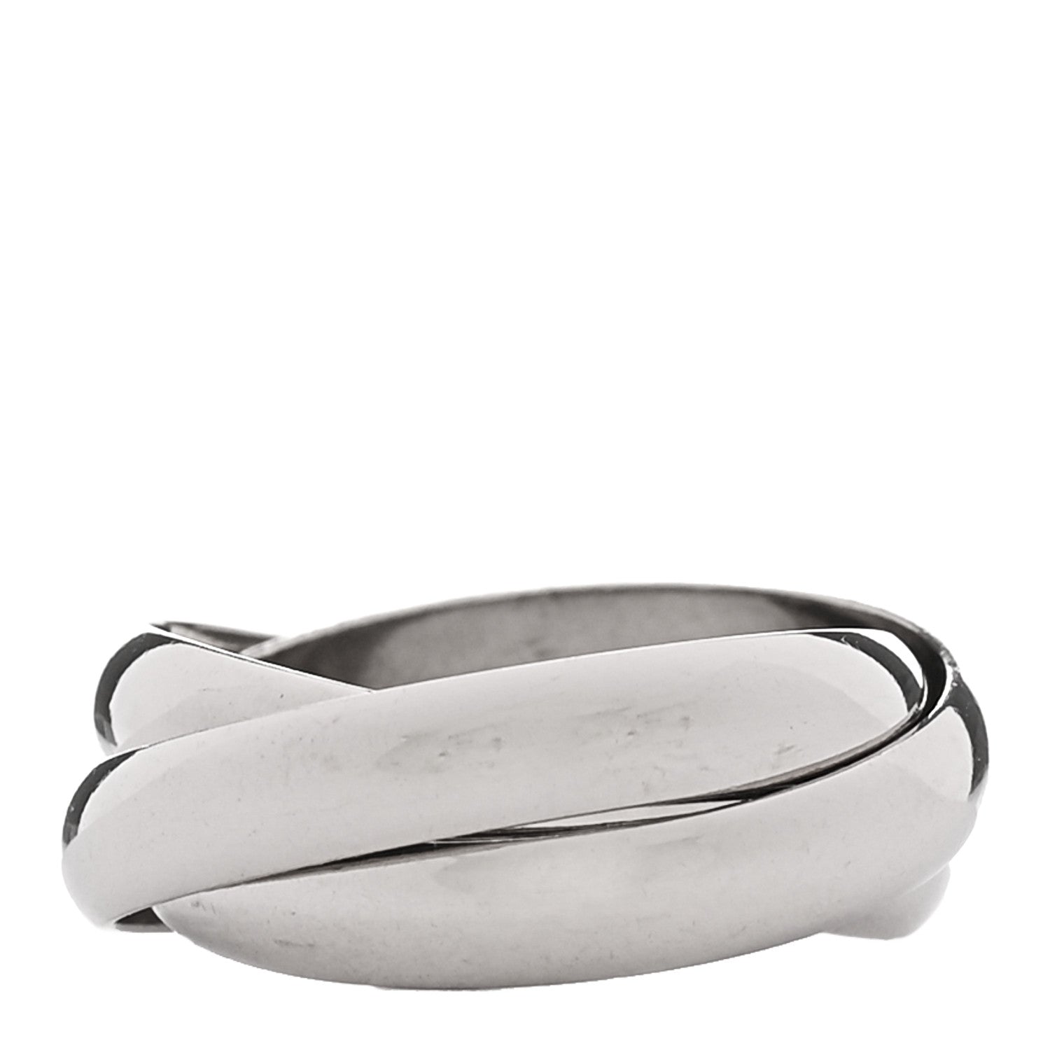 Cartier 18K White Gold Classic Trinity Ring 52 6 3 of 4