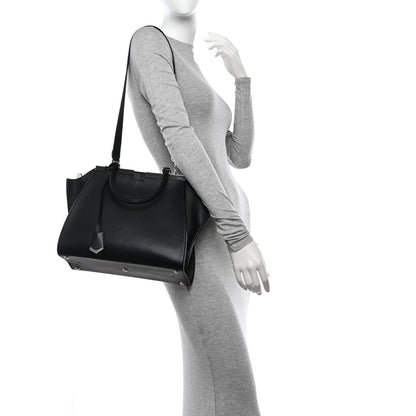Fendi Vitello Dolce Shiny Nappa Petite 3Jours Tote Black 2 of 18