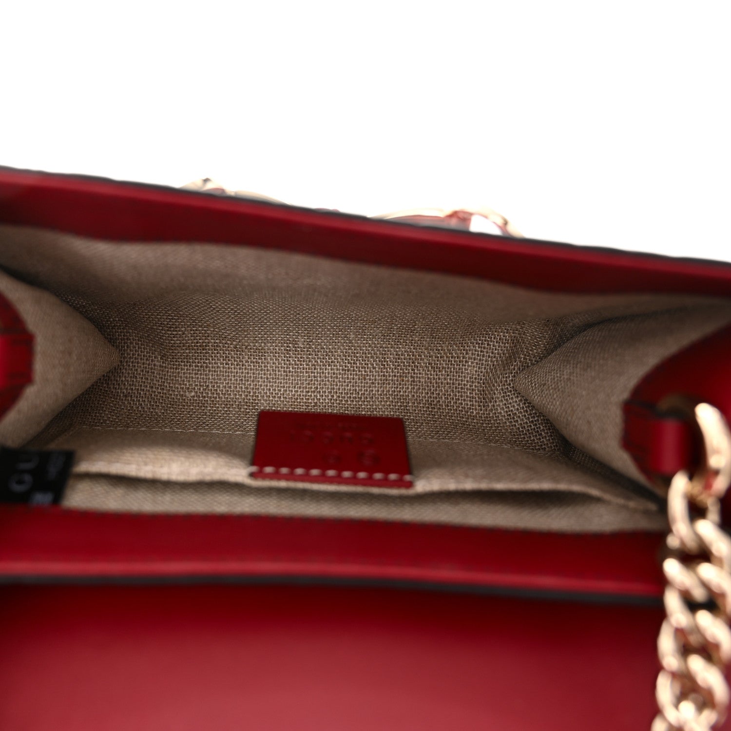 Gucci Soft Microguccissima Mini Emily Chain Shoulder Bag Rosso 5 of 10