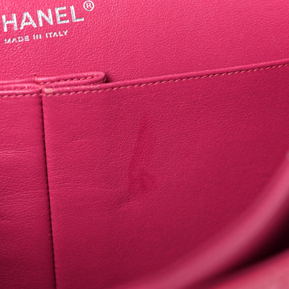 Chanel Patent Quilted Jumbo Double Flap Fuchsia 13 of 23