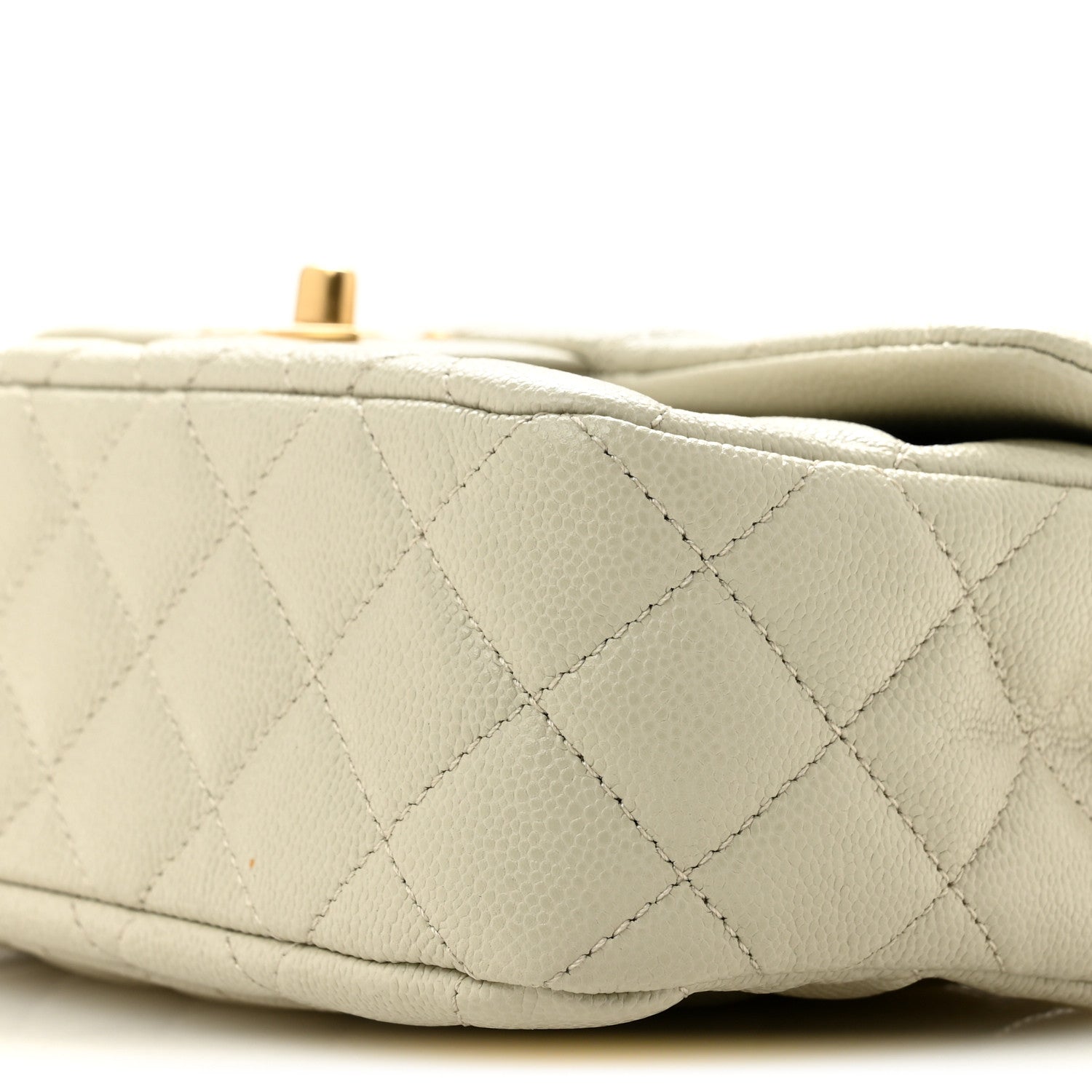 Chanel Caviar Quilted Small Handy CC Flap Light Grey 10 of 10