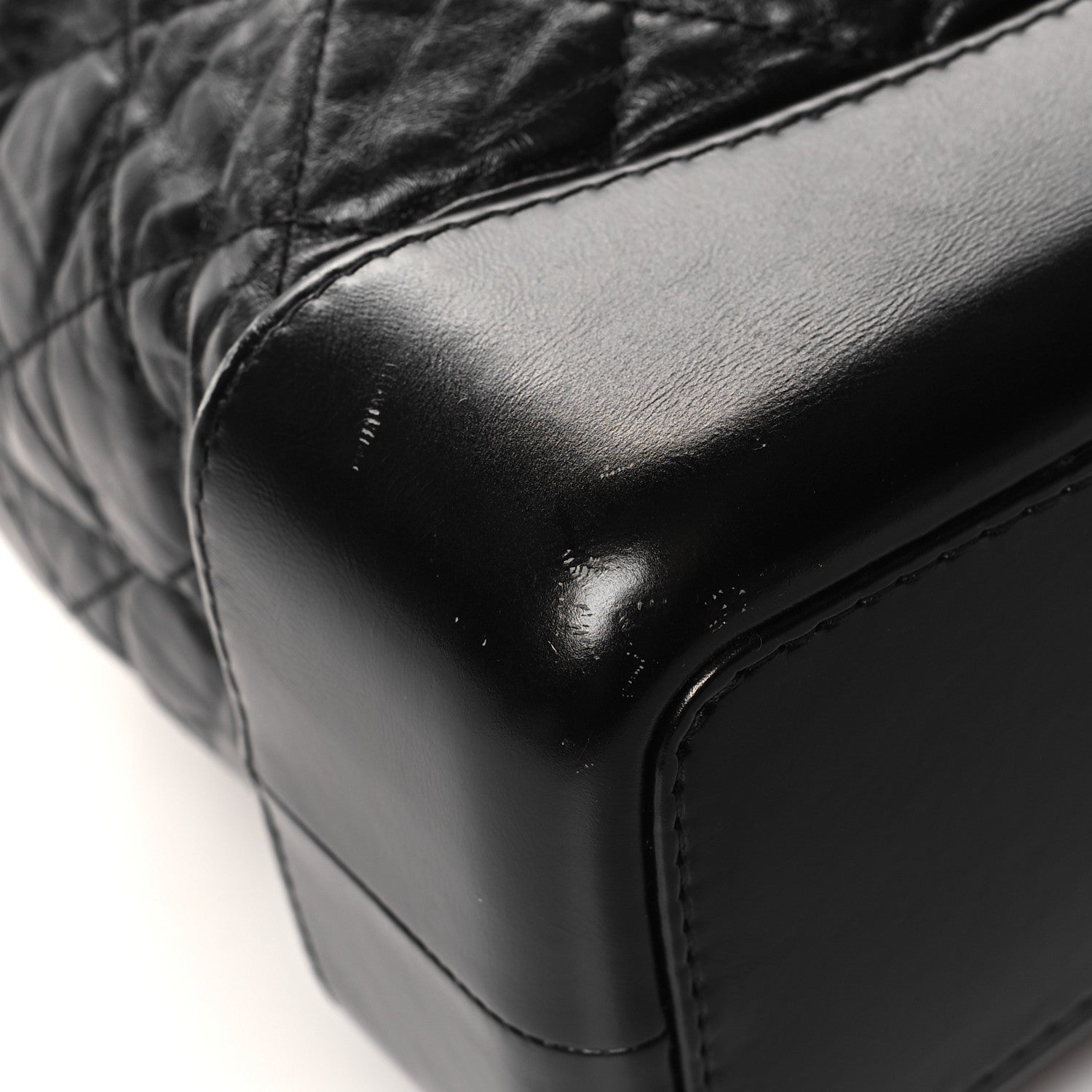 Chanel Aged Calfskin Quilted Gabrielle Backpack Black 9 of 14
