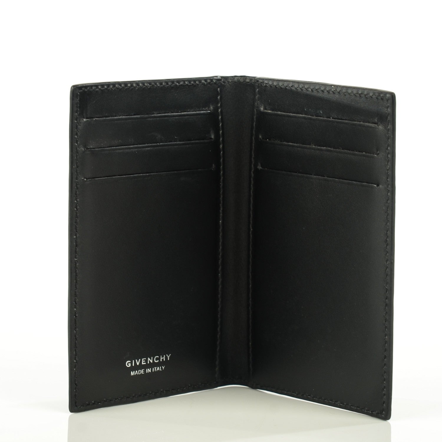 Givenchy Lambskin Elmerinda Folding Card Case Black 4 of 6